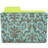 folder damask turquoise